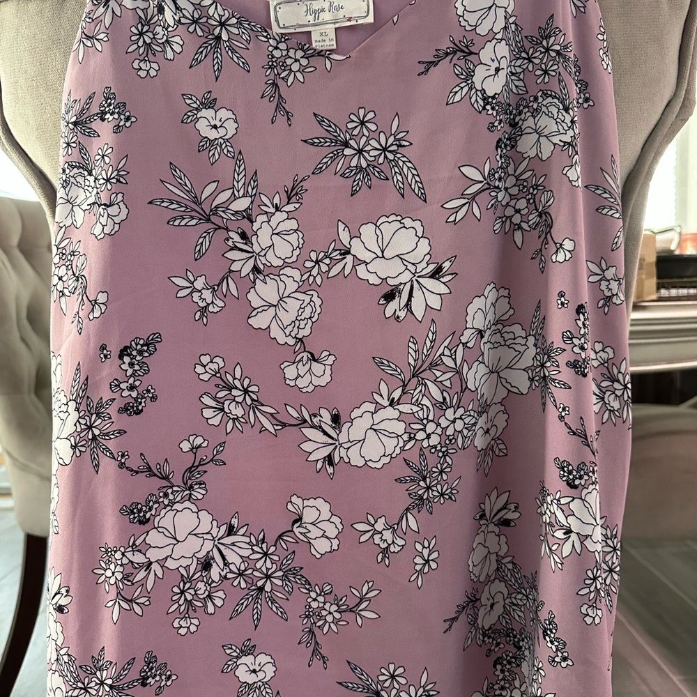 Hippie Rose Floral Pink Top